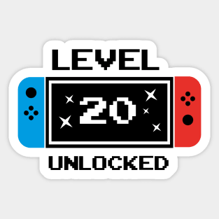 Level 20 unlocked Sticker